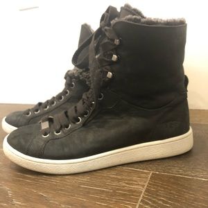 UGG Starlyn Leather and Shearling High Top